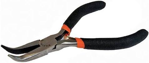 Silverline - Bent Long Nose Pliers 125mm - 633579